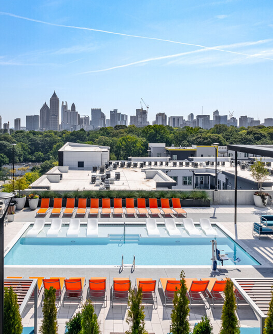 A resort-style swimming pool